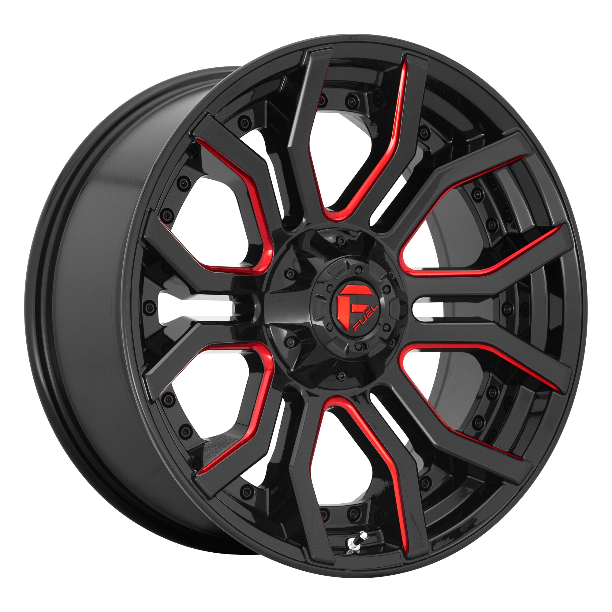 RAGE 20x9 6x135.00/6x139.70 GLOSS BLACK RED TINTED CLEAR (1 mm) - Tires and Engine Performance